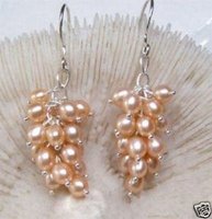 encantador Gota rosa perla / Pendientes (China (continental))