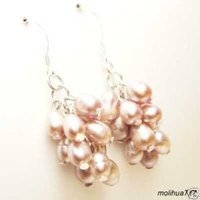 Plata de ley 925 Pendientes de perlas rosa Ohrschmuck (China (continental))