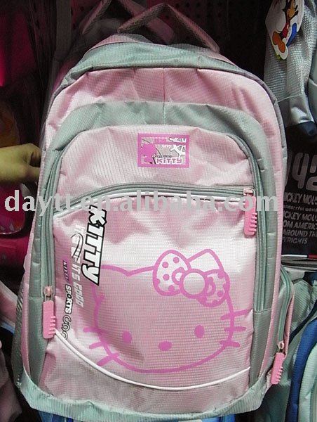 Free Shipping +Hello kitty school bag ackpack/children school bag A263 on 