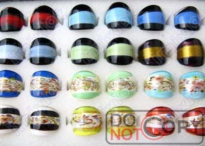 Korean Fashion Wholesale Free Shipping on Free Shipping Wholesale Mix Lot 50pcs Enamel Rings Charming Ring Rings