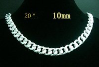 Venta al por mayor - Precio, belleza de la moda de joyería de plata 925 ACERA collar 10mm de 20 "(China (continental))
