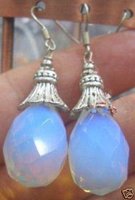 Rare Opal Superb Great moonstone earring(China (Mainland))