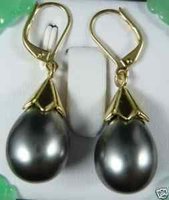 Boucles Charming black shell pearl earring(China (Mainland))