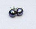 A pair of pearl Jewelry earring 7-8mm(China (Mainland))