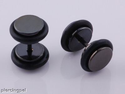 Temporary Body Jewelry on Fake Gauge Look Candy Body Jewelry Using An O Shaped