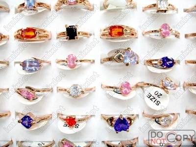 Wedding Rings on 100pcs Charming Cz Ring Wedding Rings Jewelry Ring Fashion Rings Rings