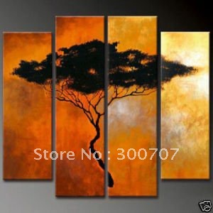 Дом мечты - Страница 3 Handmade-oil-painting-100-Free-shipping-New-HUGE-MODERN-ABSTRACT-TREE-OIL-PAINTING-WALL-DECOR-ART