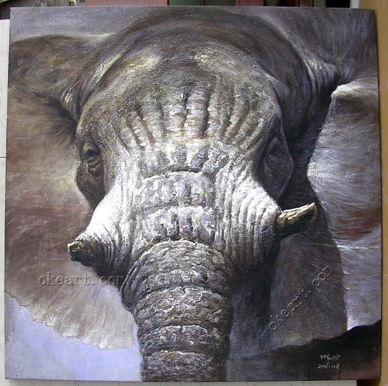 african elephant art. African Elephant - Realism
