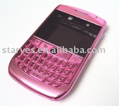 8900 Housing, Chrome BlackBerry Curve 8900 Full Housing Cover Pink