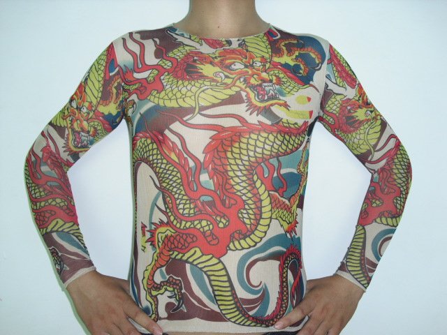 tattoo T-shirt ,full body tattoo clothing. Looks like real tattoo.