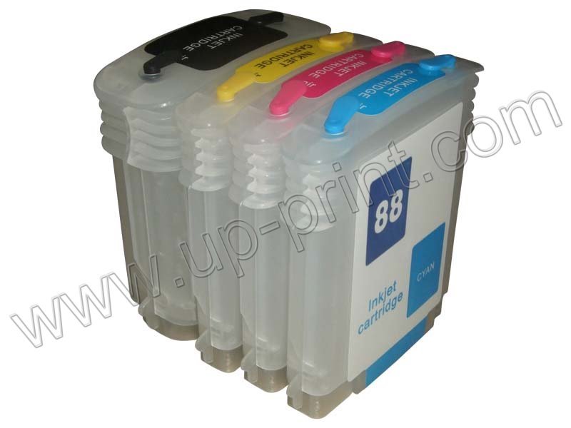 for HP88 HP 88 hp18 10sets/lot refillable Ink cartridge for L7590 L7650 L7680 L7681 L7700 L7750 L7780 K5300/K550/ K5400 C9385AN