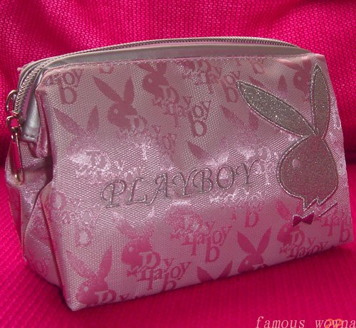 Wholesale B852 Retail Brand New PLAYBOY Girls Ladies Cosmetic Make up Bag Case Purse