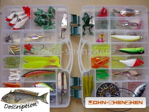  lure worm Fishing Lure Hard Bait Top water Popper fishing tackle box