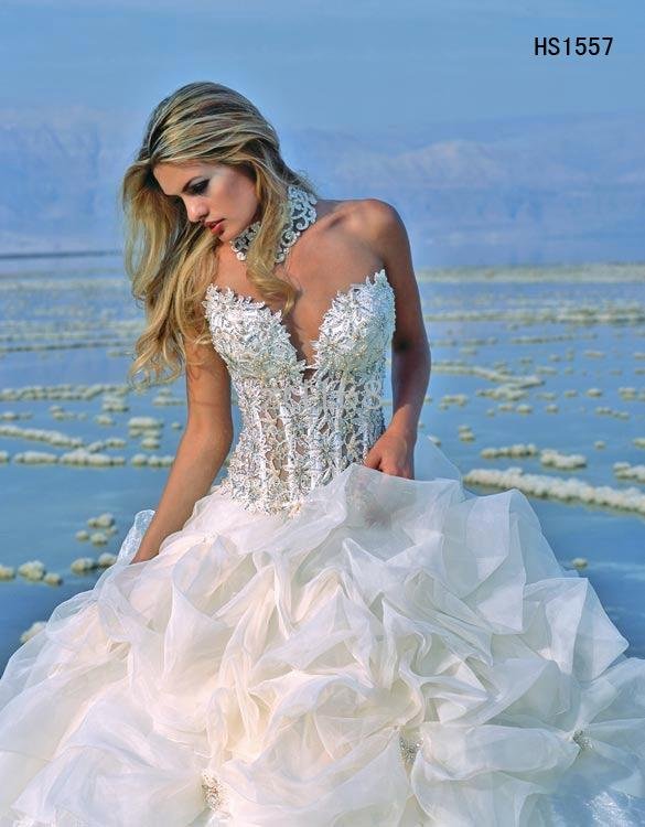 lace top wedding dresses
