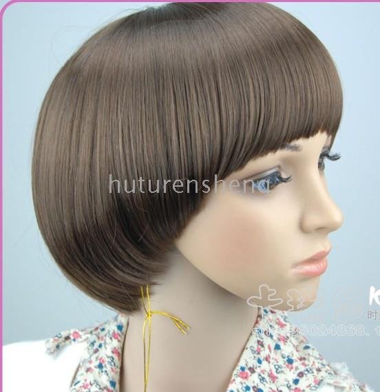 Short Hair Bob Styles. Buy Wigs, - -BOB STYLE 100% japanese kanekalon light Brown Lady Short Hair