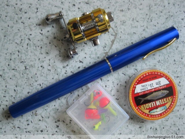 fishing pole reel. MINI pen rod fishing rod
