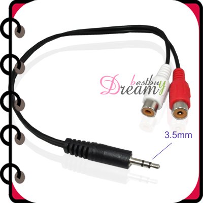Buy cable, 3.5mm 2 RCA Cable,