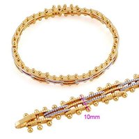 Pulsera del encanto, de cobre con baño de oro de 18 quilates brazalete, Link y Pulsera, joyas pulsera de moda, pulsera al por mayor y al por menor (China (continental))