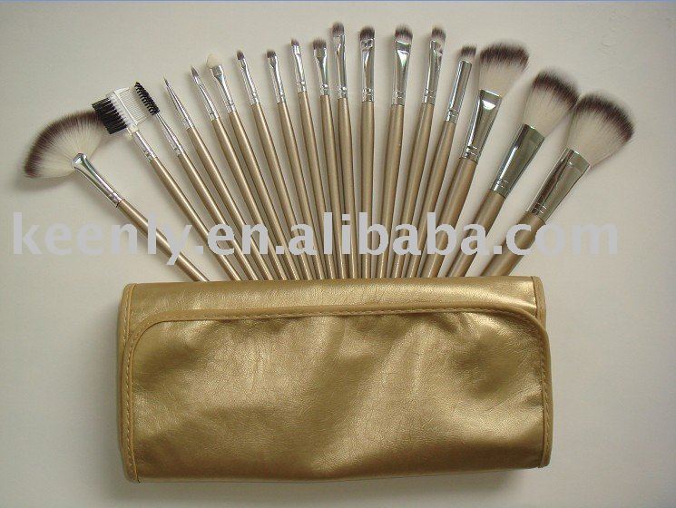 18pcs professional makeup brush set with PU case