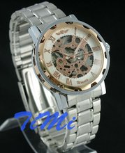 Self winding AUTO Menchancial Skeleton Mens Wristwatch