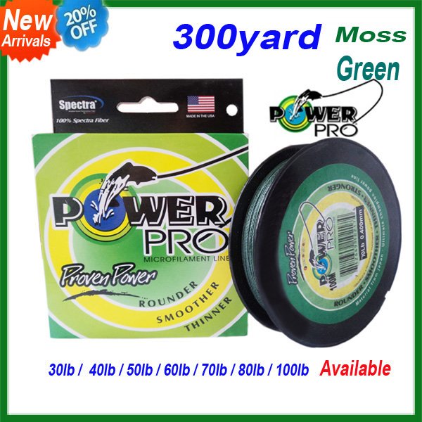 Power Pro 15 lb X1500 Yd Spool Mossy Green Braided Line