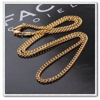 Moda collar de cadena, de cobre con collar de oro 18k, joyería collar, Gastos de envío gratis (China (continental))