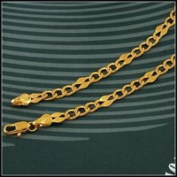 Moda collar de cadena, con el collar de cobre chapado en oro de 18k, joyería de imitación collar, Gastos de envío gratis (China (continental))