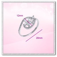 cz anillo, un anillo de piedras preciosas, cobre con anillo de platino, el dedo de moda las joyas de llamada, envío gratis (China (continental))