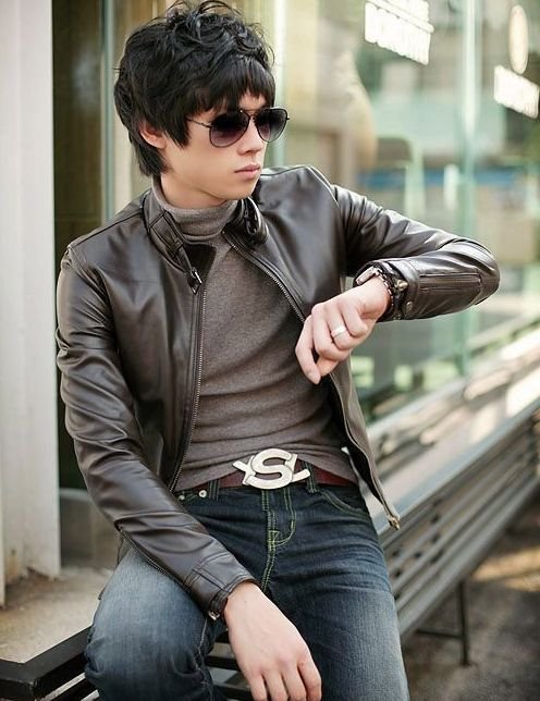 leather jackets for men. Men leather jacket Korean