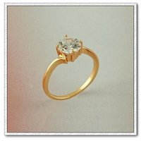 anillo de circonio, un anillo de piedras preciosas, cobre con anillo chapado en oro de 18 quilates, el dedo de moda las joyas de llamada, envío gratis (China (continental))