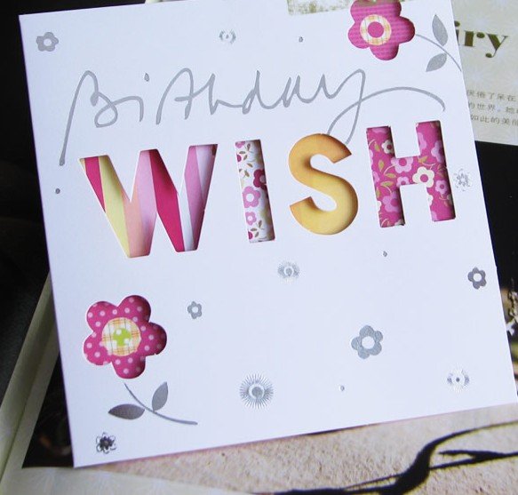 Wholesale 2010 new style birthday cards 100pcs/lot + Free shipping