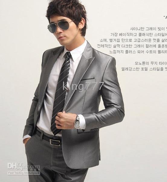 mens silver suits