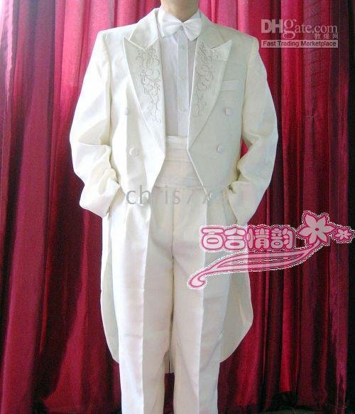 Mens White Wedding Suits. Wholesale Bridegroom white