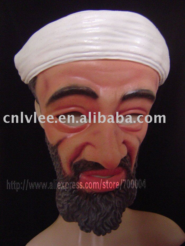 Osama Bin Laden Latex Mask. osama bin laden mask.
