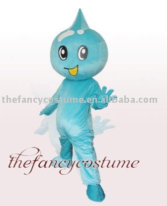 water drop cartoon. cartoon clothes, QC148 New Adult Size Blue Waterdrop Cartoon Suit Mascot