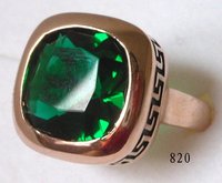 Emerald 18k GP Yellow Gold Ring. Free Shipping Can Mix(China (Mainland))