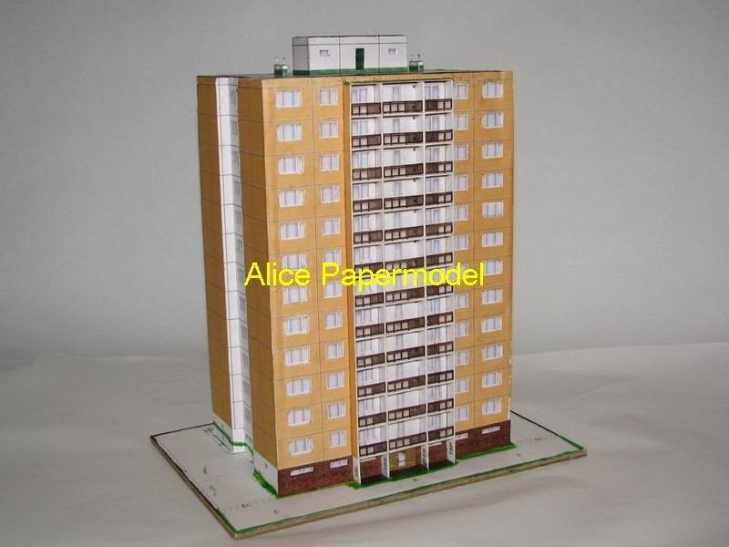  papermodel]Dweller building models structure models tall about 30cm