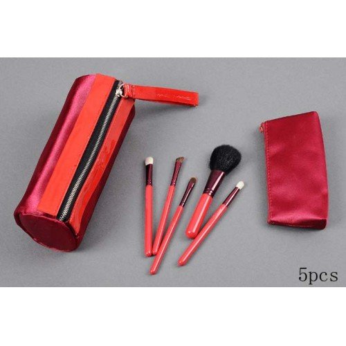 face makeup brush. FREE SHIPPING RED 5 PIECES MAKE UP BRUSH ( 5 pcs/lot)