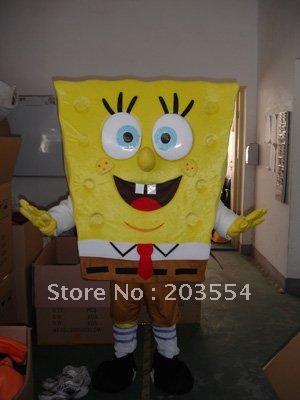 Sale Halloween Costumes on On Sale 180 Pcs Sponge Bob Spongebob Chrismas Mascot Costume Halloween