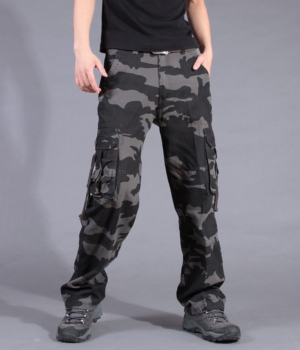 Black Camo Trousers