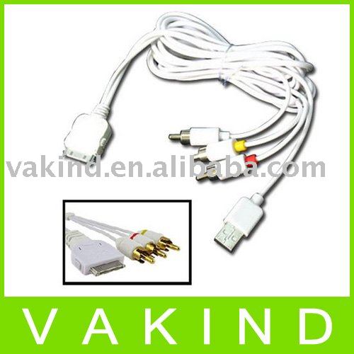 Ipod Touch To Tv Cable. AV TV RCA Video USB Cable for