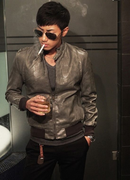 Buy men's jacket, leather