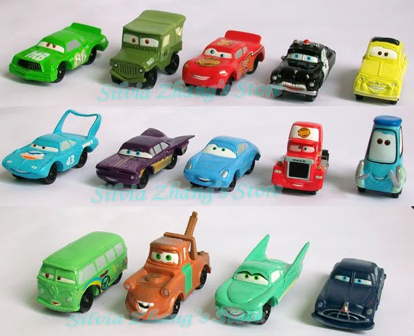Free shipping EMS High Quality PVC NEW 14 pcs Pixar Car Figures Full Set for