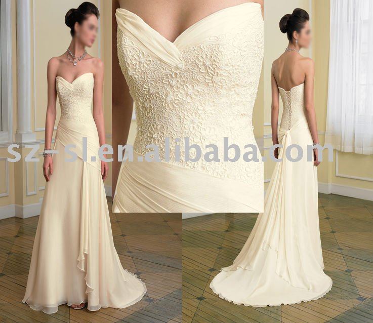 wedding dress champagne