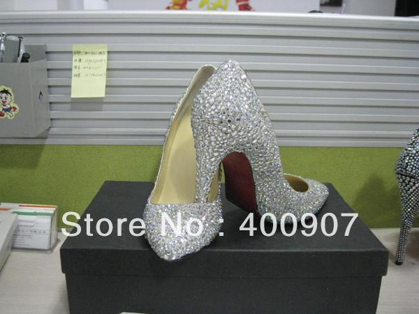 30 discounting crystal rhinestone high heel shoes fashion wedding Christmas