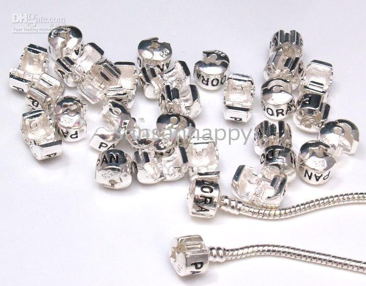 Biagi Bracelets on 200pcs Sliver P  Locks Black Word Fit Biagi Charms Bracelets