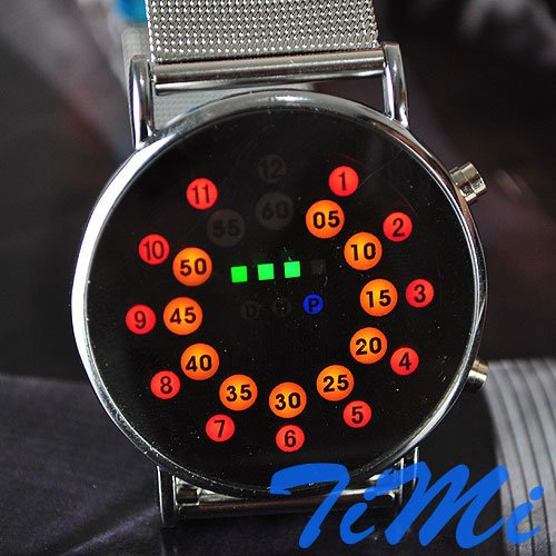 Nice Red Quartz Mechanism Silicon Strap Sports Watch - Milanoo.com