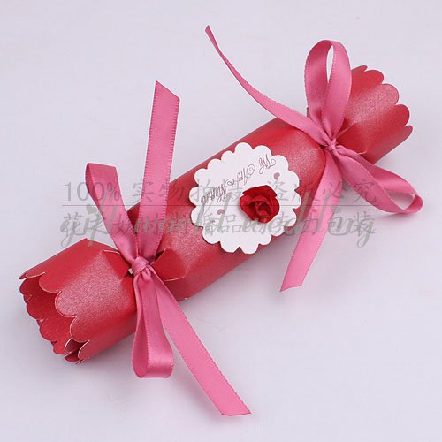 red color wedding candy