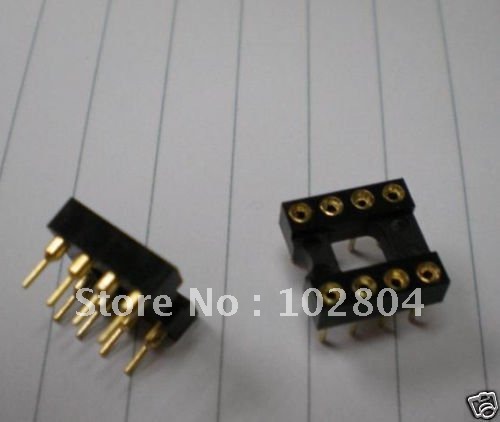60pcs IC Socket Adapter 8 PIN Round DIP High Quality Gold 