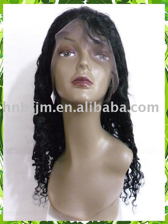 PayPal full lace wigs 16 inches hair length loose curl hair texture #4 color